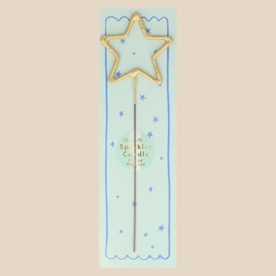 Meri Meri gold sparkler heart candle