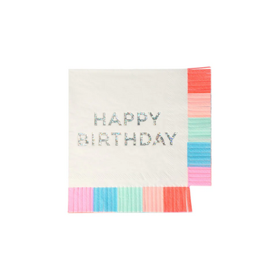 Birthday Fringe Small Napkins