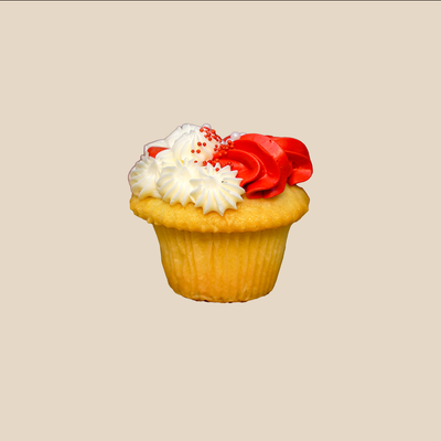 Red Valentine's Day Cupcake