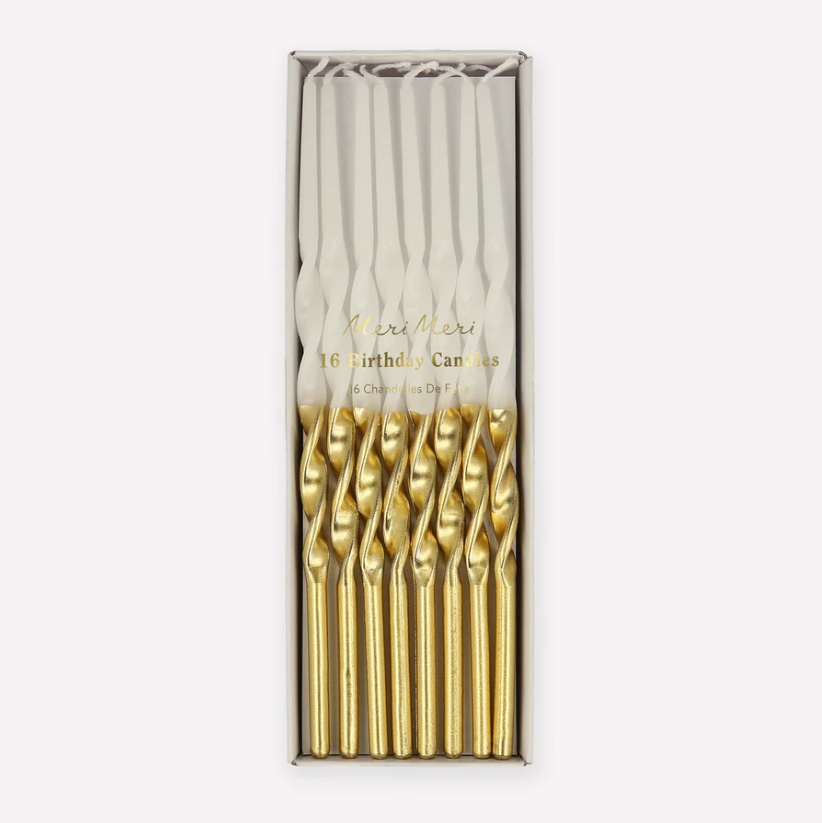 Gold Dipped Twisted Candle