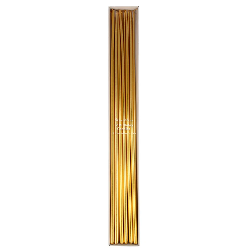 Gold Tall Tapered Candles