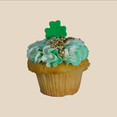 St. Patrick's Day Vanilla Cupcake