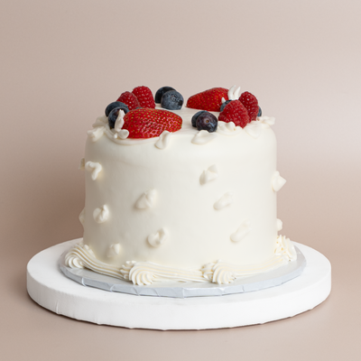 Sugar-Free Triple Berry Cake