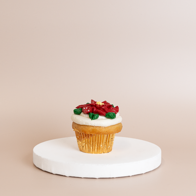 Christmas Flower Cupcake