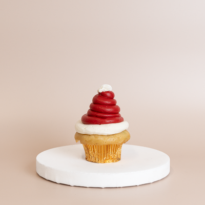 Christmas Hat Cupcake